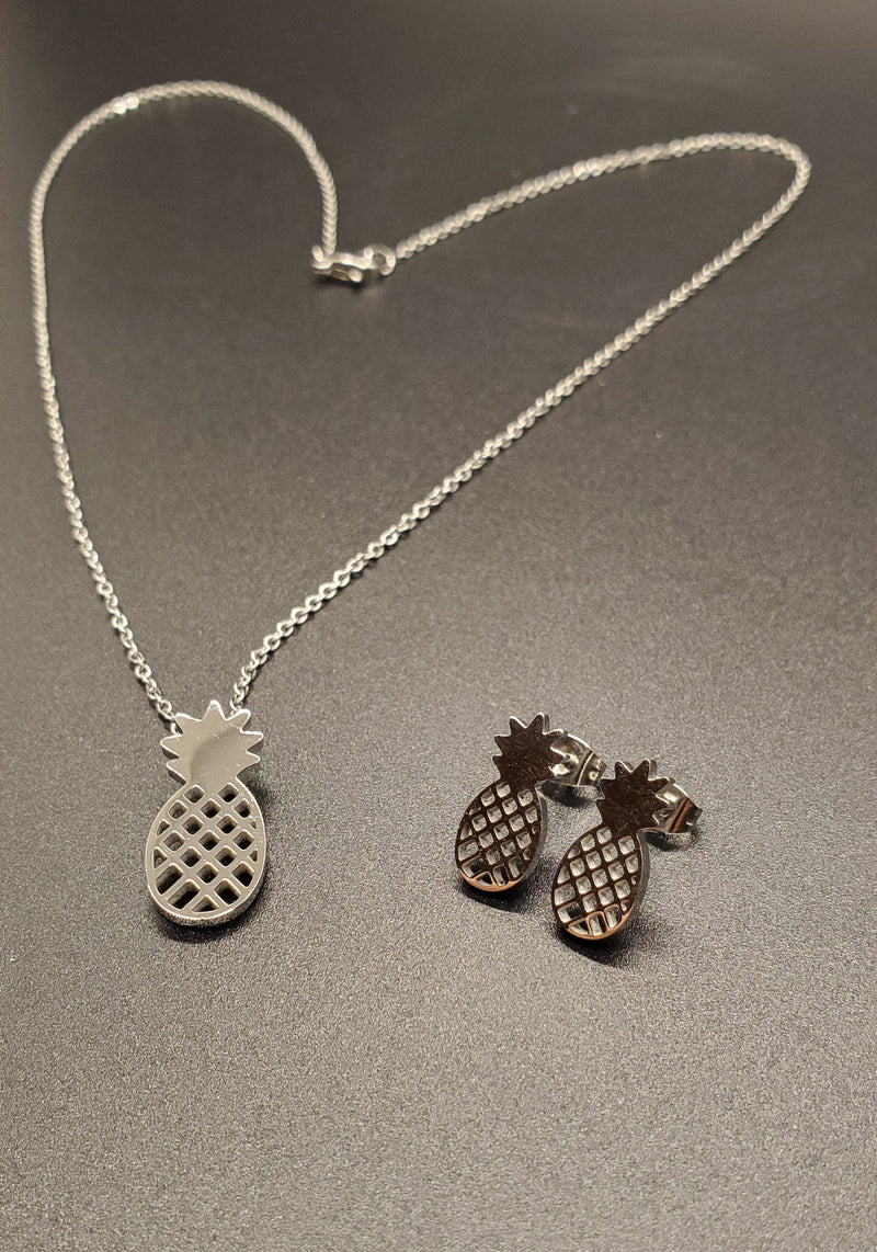 Cadena con piña & aretes