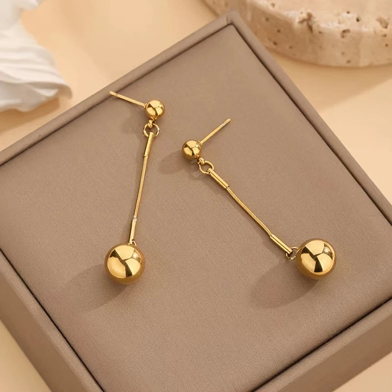 Conjunto de 4 piezas de joyería de acero inoxidable chapado en oro