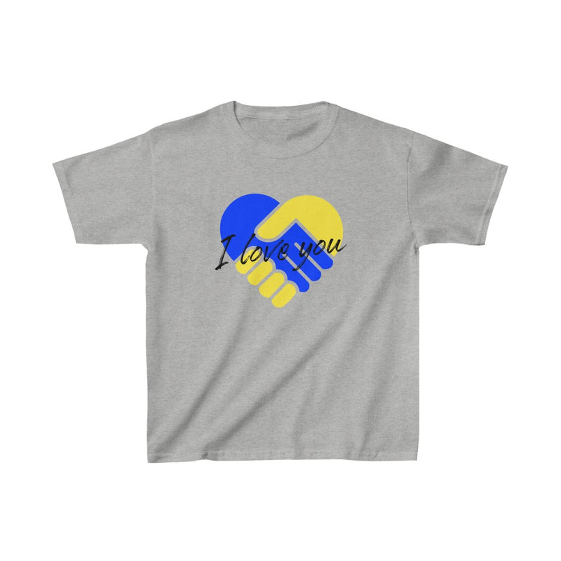I Love You (Black) - Kids Heavy Cotton™ Tee