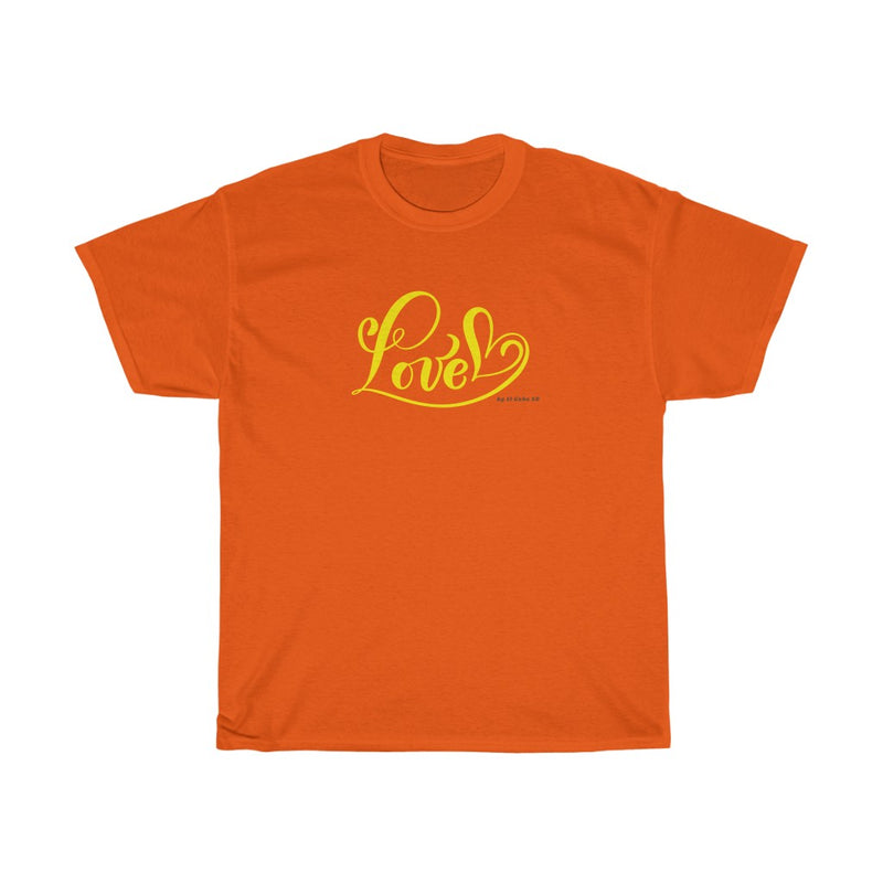 Love (Yellow) - Unisex Heavy Cotton Tee