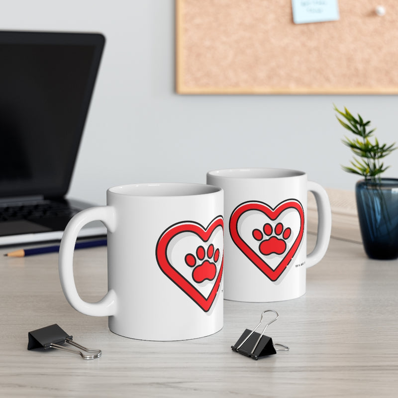 Heart Paw - Mug 11oz