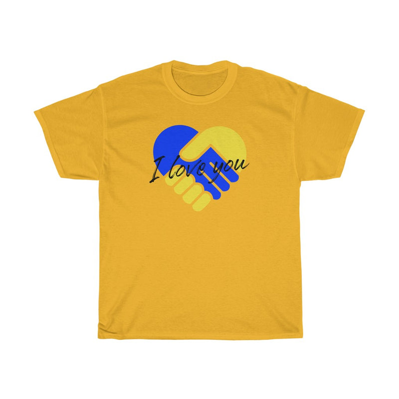 I Love You  (Black) - Unisex Heavy Cotton Tee