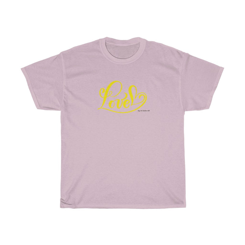 Love (Yellow) - Unisex Heavy Cotton Tee