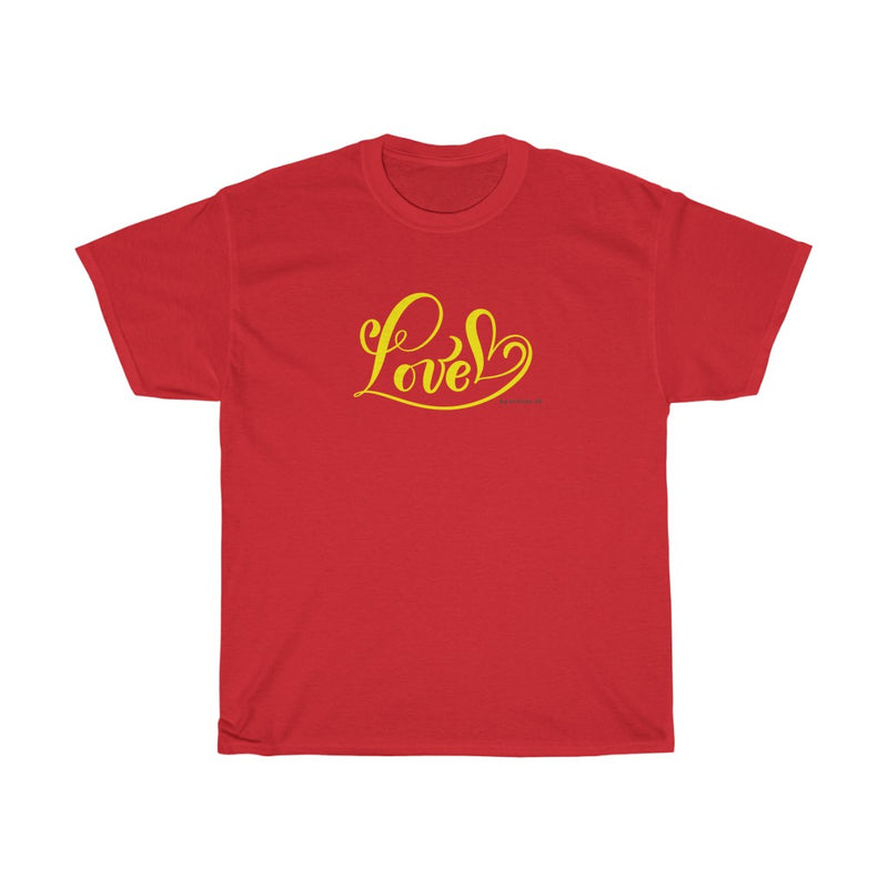 Love (Yellow) - Unisex Heavy Cotton Tee