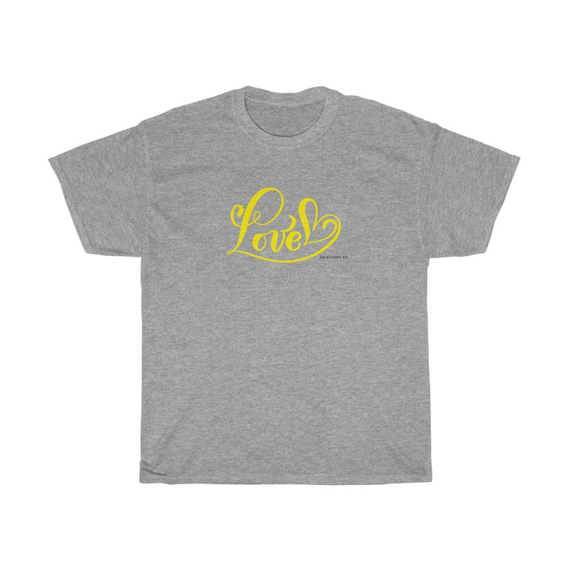 Love (Yellow) - Unisex Heavy Cotton Tee