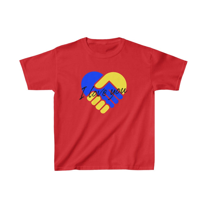 I Love You (Black) - Kids Heavy Cotton™ Tee