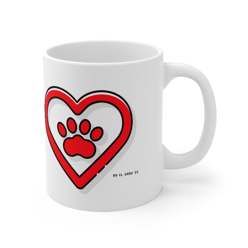 Heart Paw - Taza