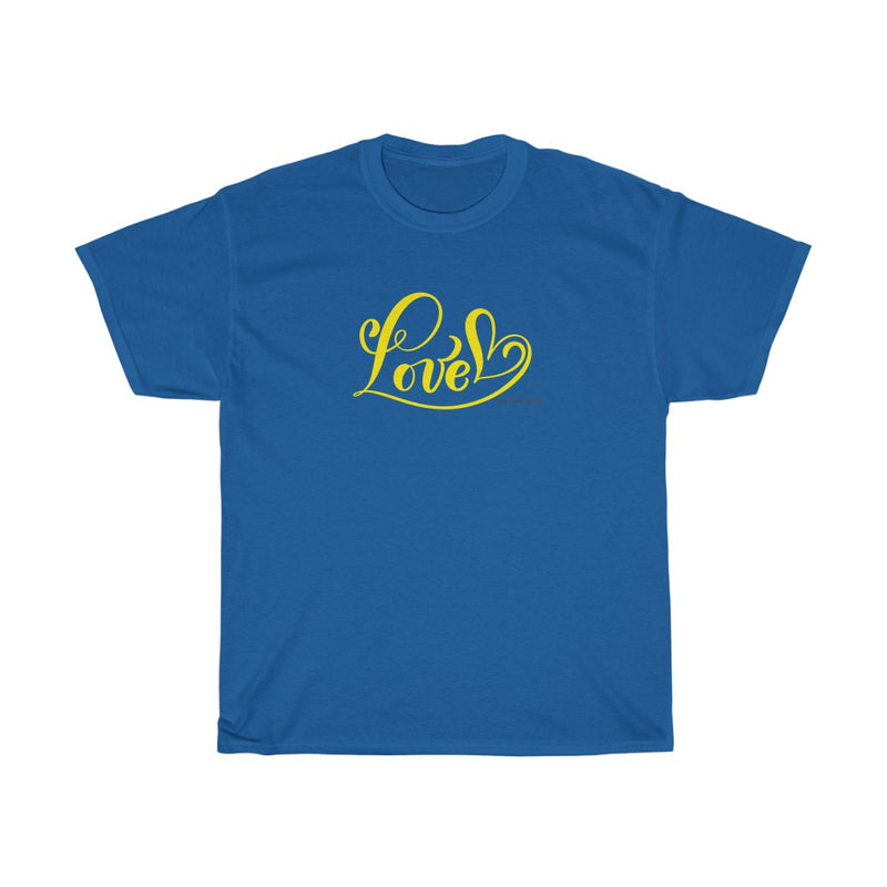 Love (Yellow) - Unisex Heavy Cotton Tee
