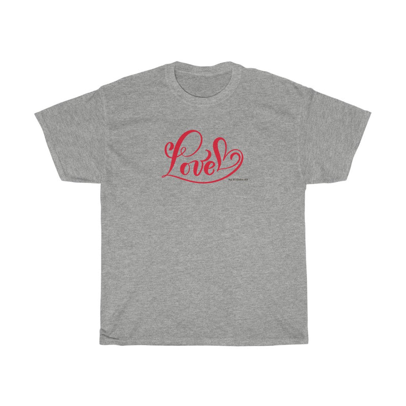 Love (Red) - Unisex Heavy Cotton Tee