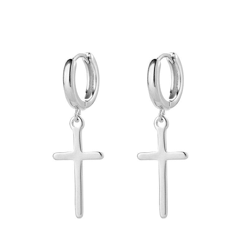 Aretes con detalle de cruz