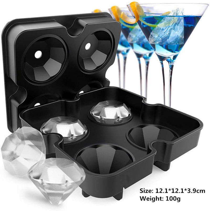 Cubetas de hielo en Silicona de 4 o 6 3D