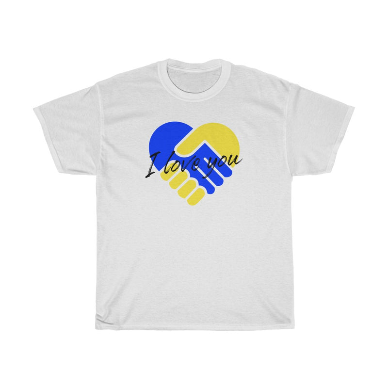 I Love You  (Black) - Unisex Heavy Cotton Tee