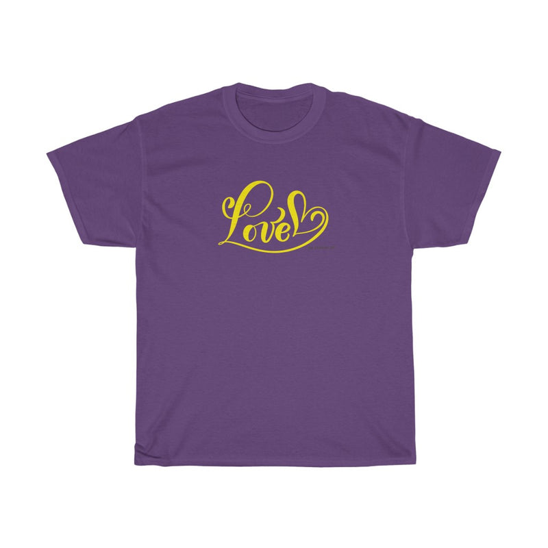 Love (Yellow) - Unisex Heavy Cotton Tee