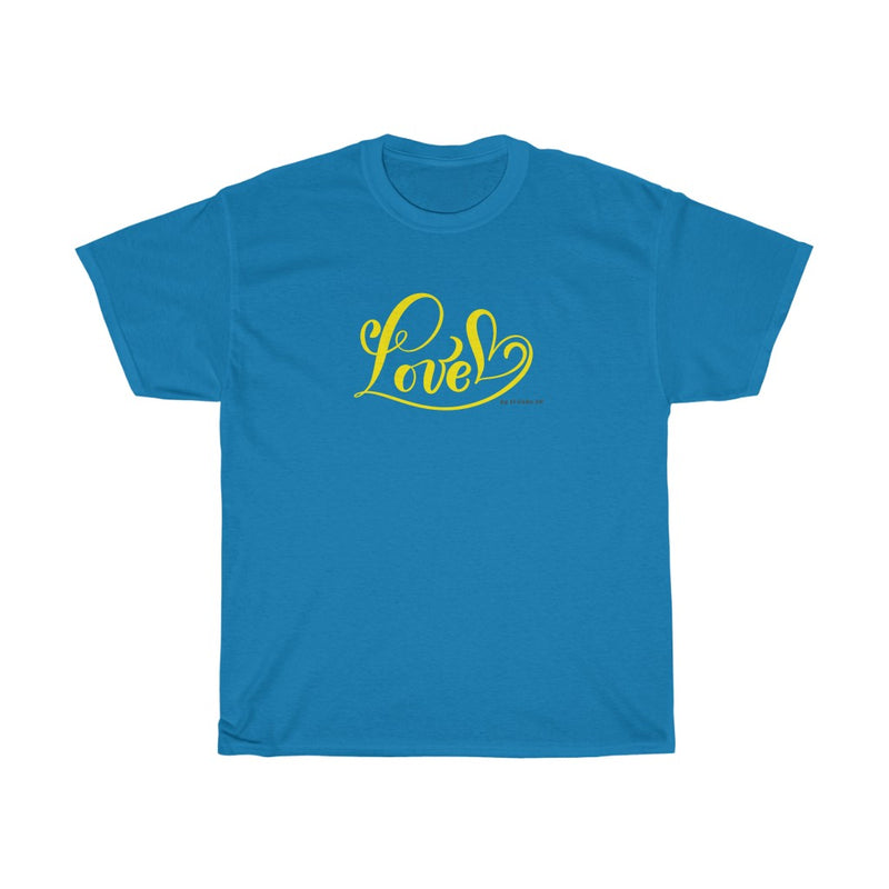 Love (Yellow) - Unisex Heavy Cotton Tee